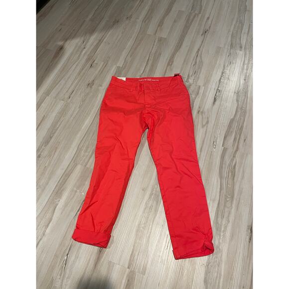 Gap Slim City Khaki Red Salmon size 4R - Picture 4 of 5